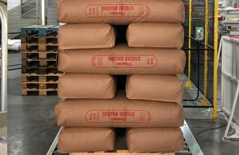 Sacks on a pallet