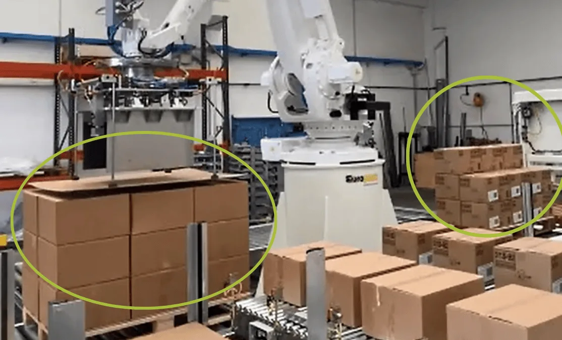 Two pallet sizes