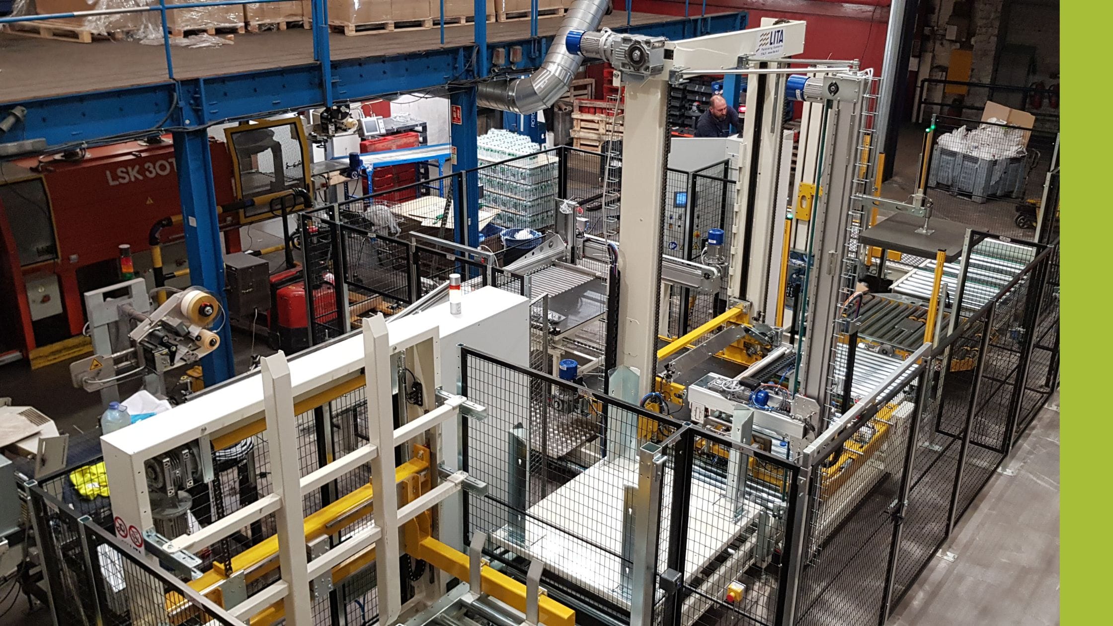 Automation equipment being serviced